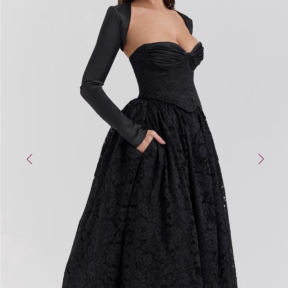 House Of CB  Corset-Back Midi Dress set